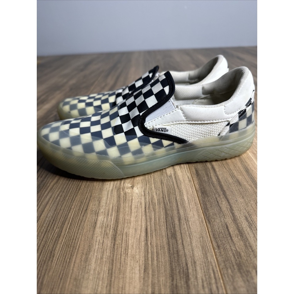 VANS Mod Slip-On Shoes Sneakers Checkerboard Marshmallow 7.5M/9W - Picture 4 of 16